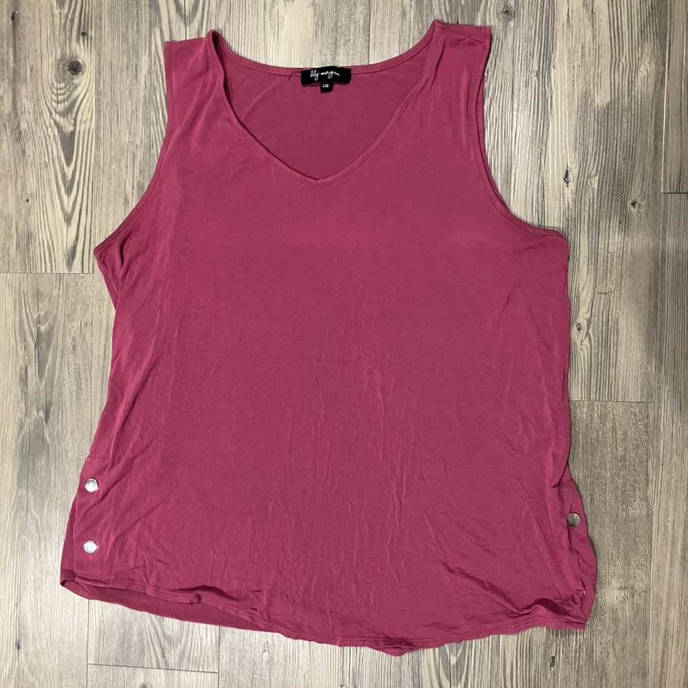 Lily Morgan Pink Tank Top with Divots